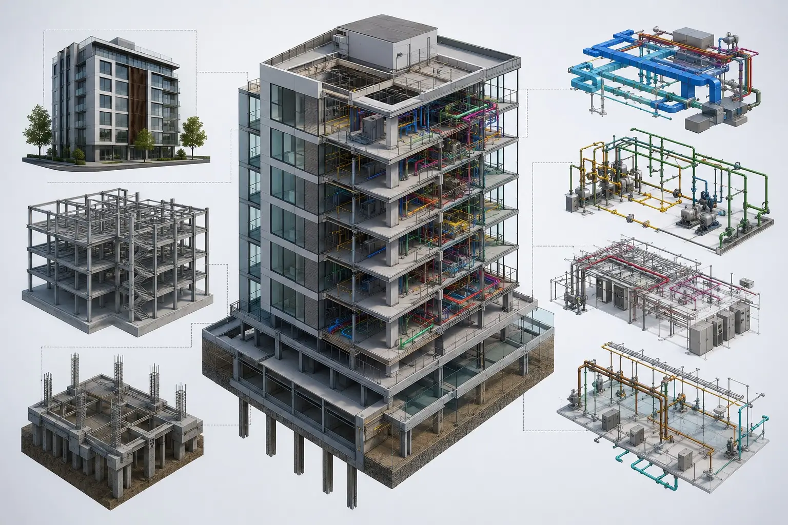 Architectural, Civil, Structural & MEP Models