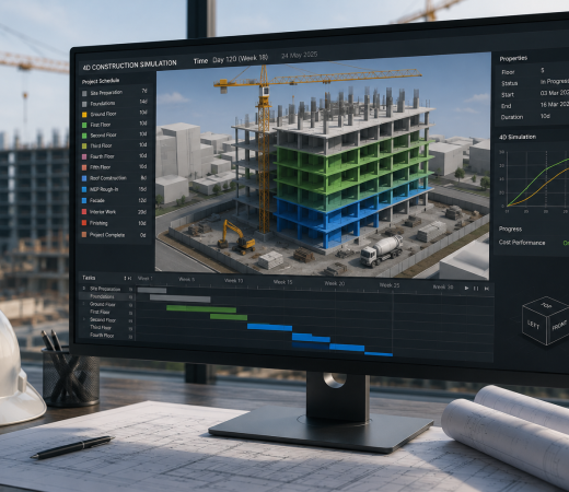 4D Construction Simulation Chennai