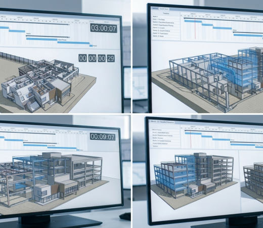 4D Construction Simulation Services Hyderabad